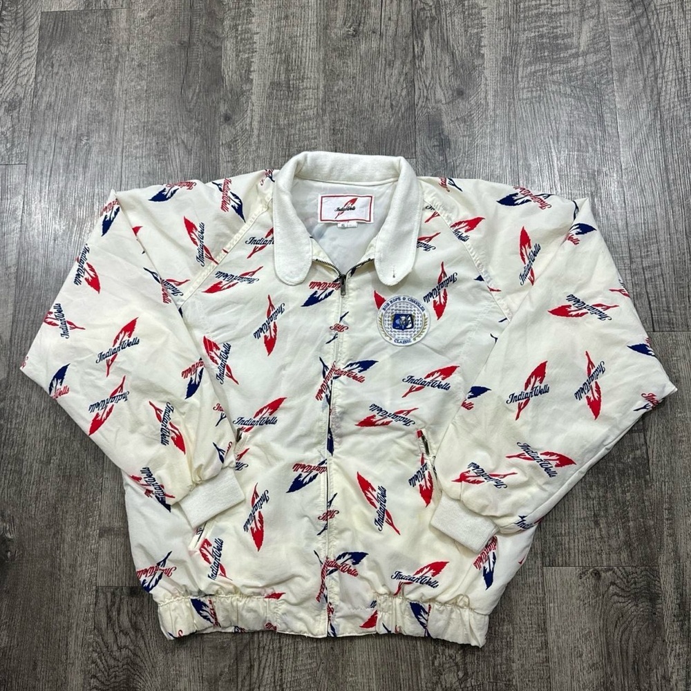 Vintage Indian Wells Bob Hope Chrysler Classic Golf Jacket AOP All Over Print